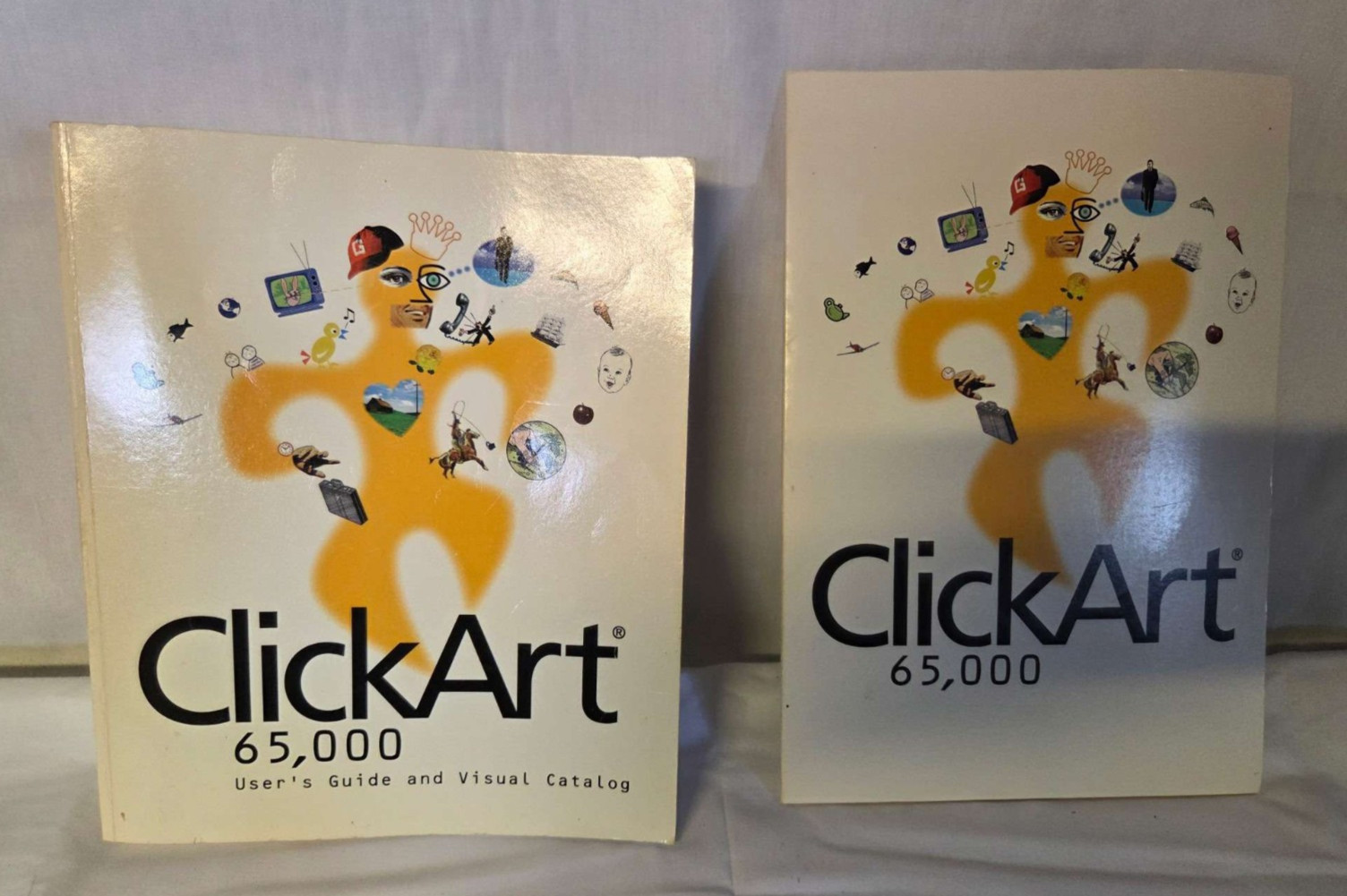 Broderbund Click Art 65,000 Program Manual and CDs For Windows 95