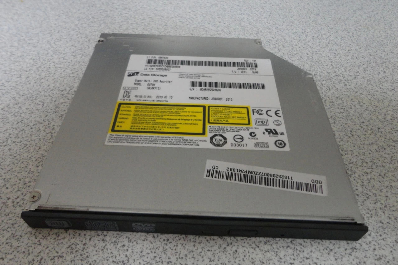GU70N 9.5mm Slim SATA CD DVD Optical Burner Drive For Lenovo Dell Sony Laptop 