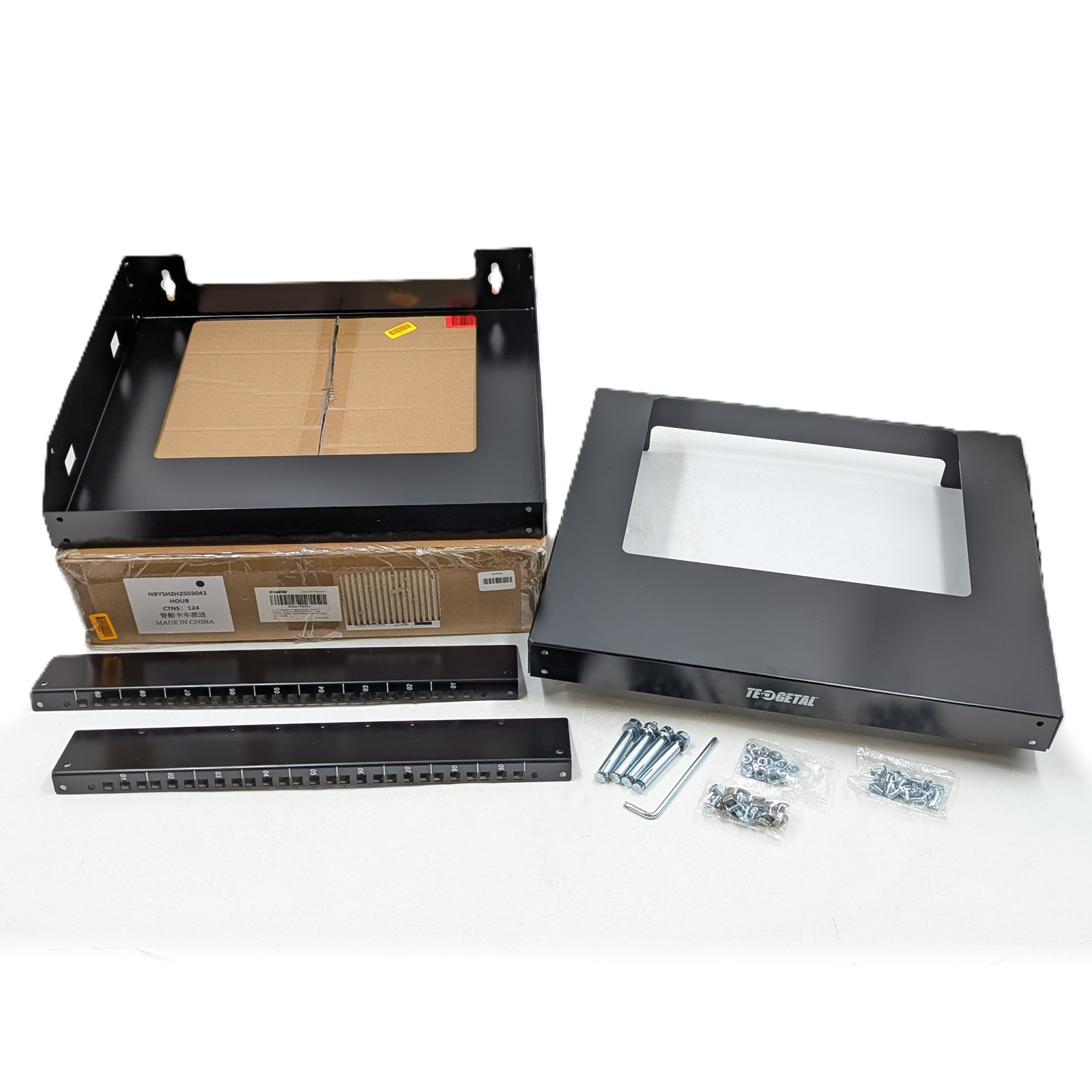 Tedgetal 9U 19" Wall Mount Open Frame Cabinet Network Rack (AZ1-TWS-5091) Black