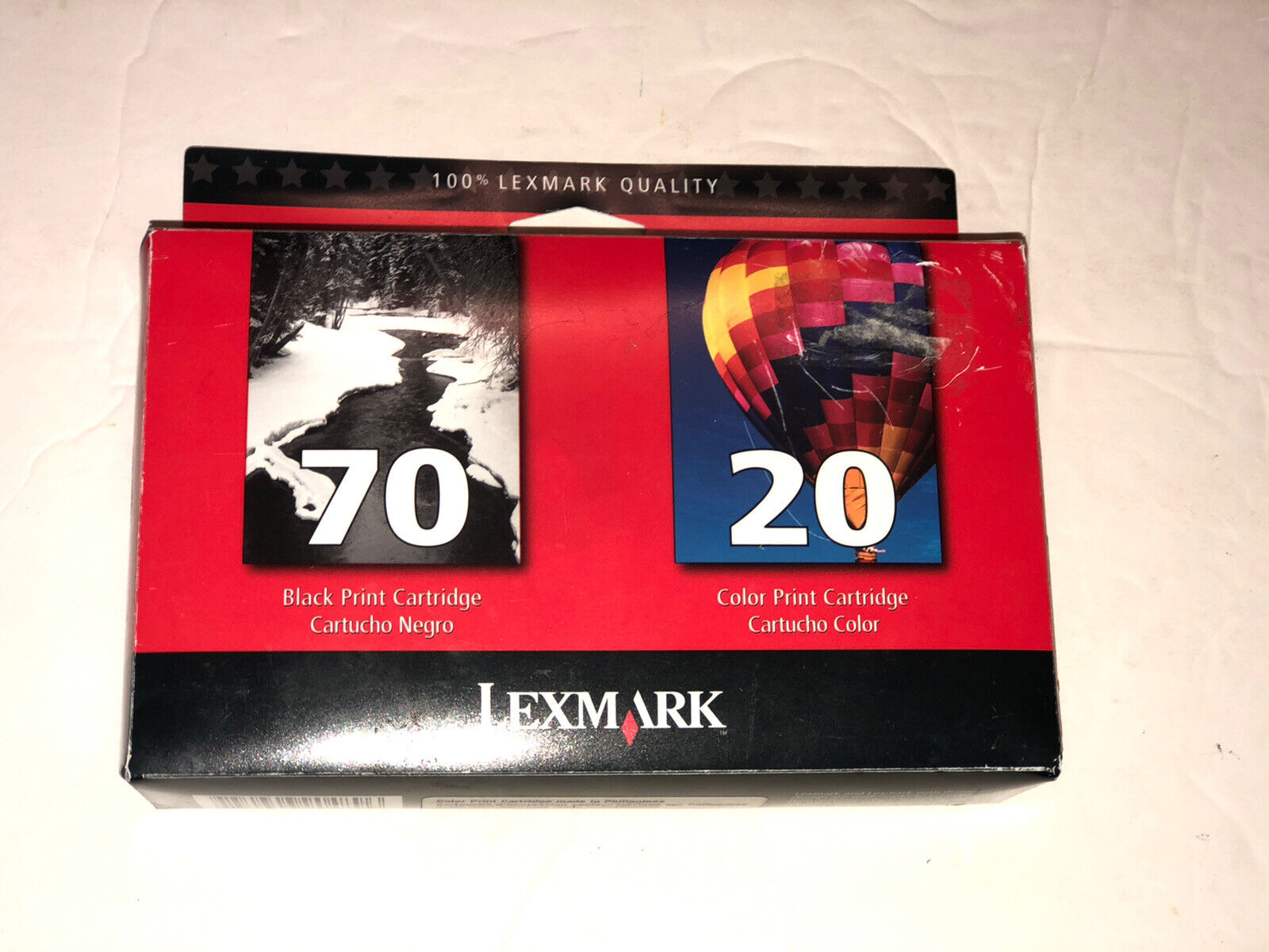 LEXMARK 70/20 BLACK and COLOR COMBO PACK INK CARTRIDGES from 2005