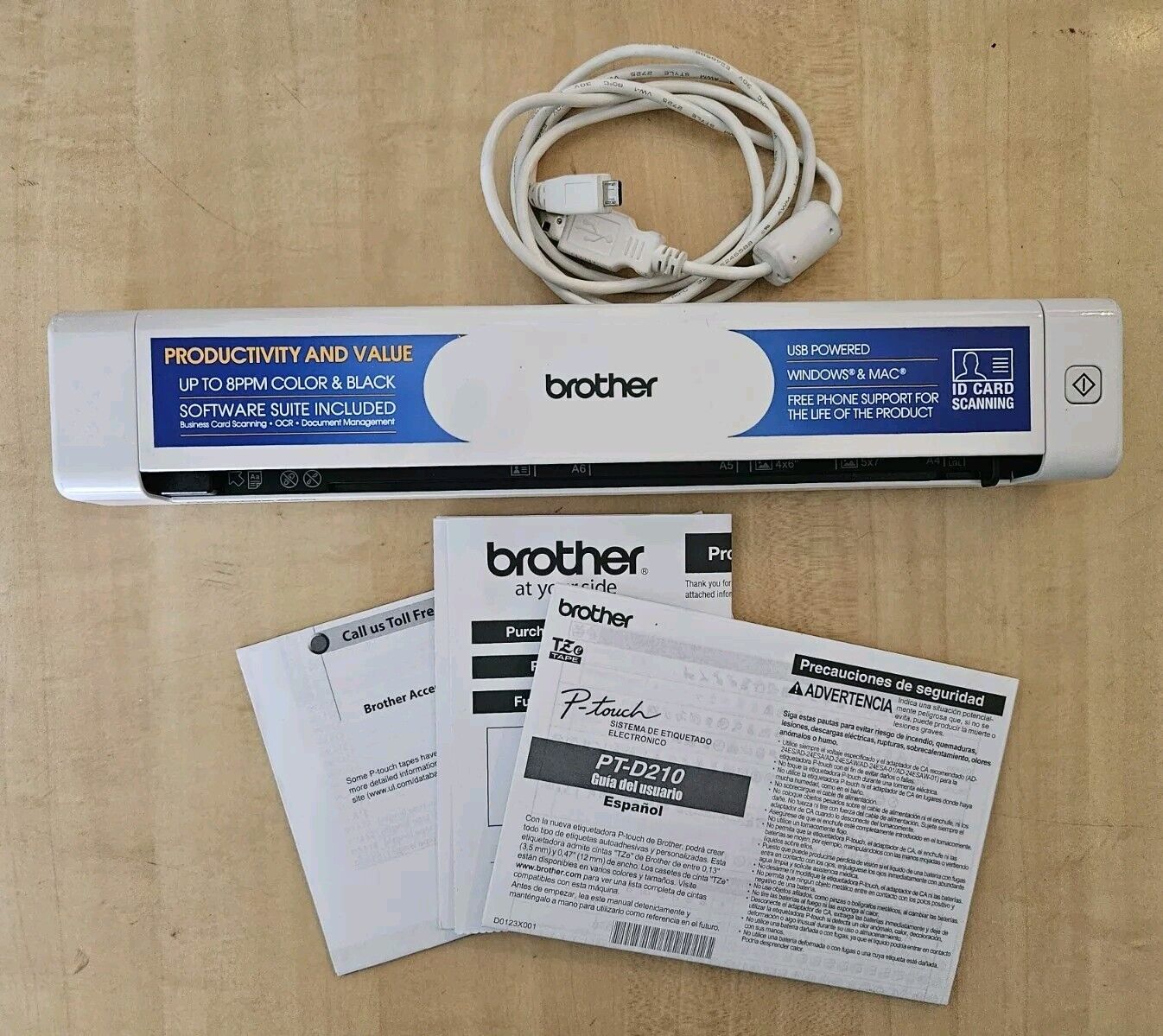 Brother DSmobile DS-620 Lightweight High-Precision Color Page Sheetfed Scanner