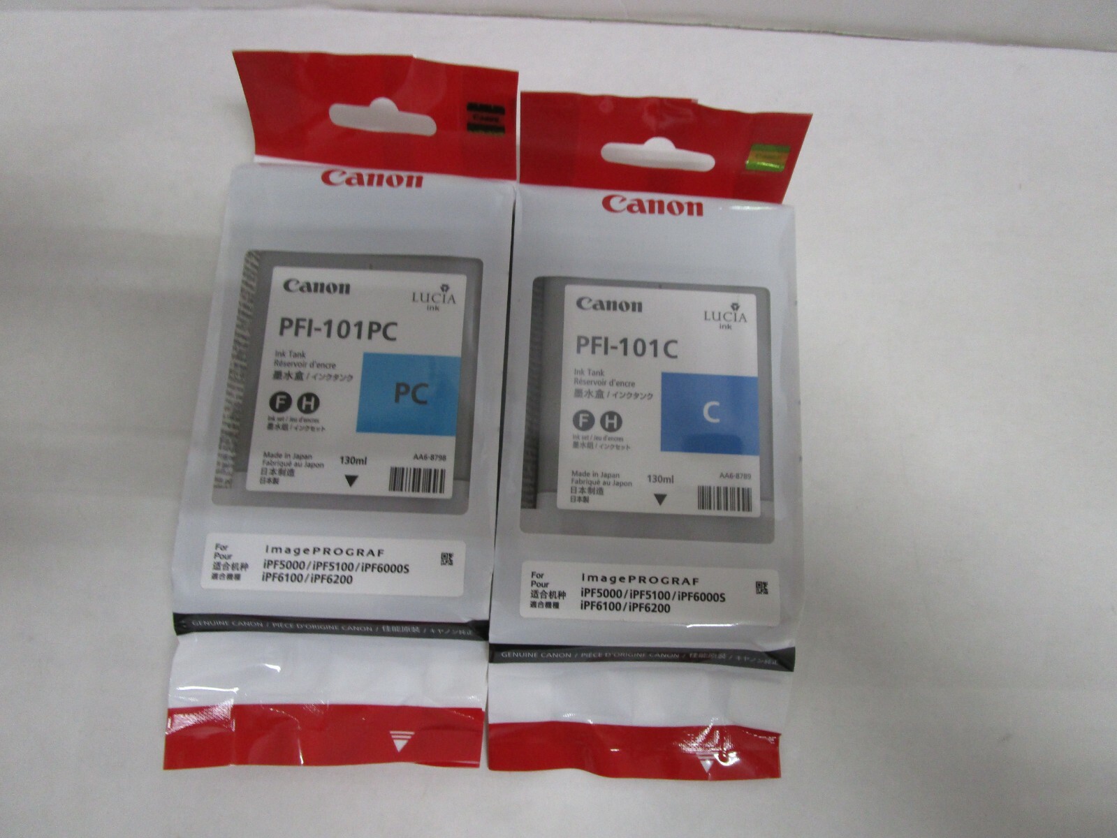CANON PFI-101C PFI-101PC 2021 DATES NEW SEALED SEE PHOTOS SHIPS FREE