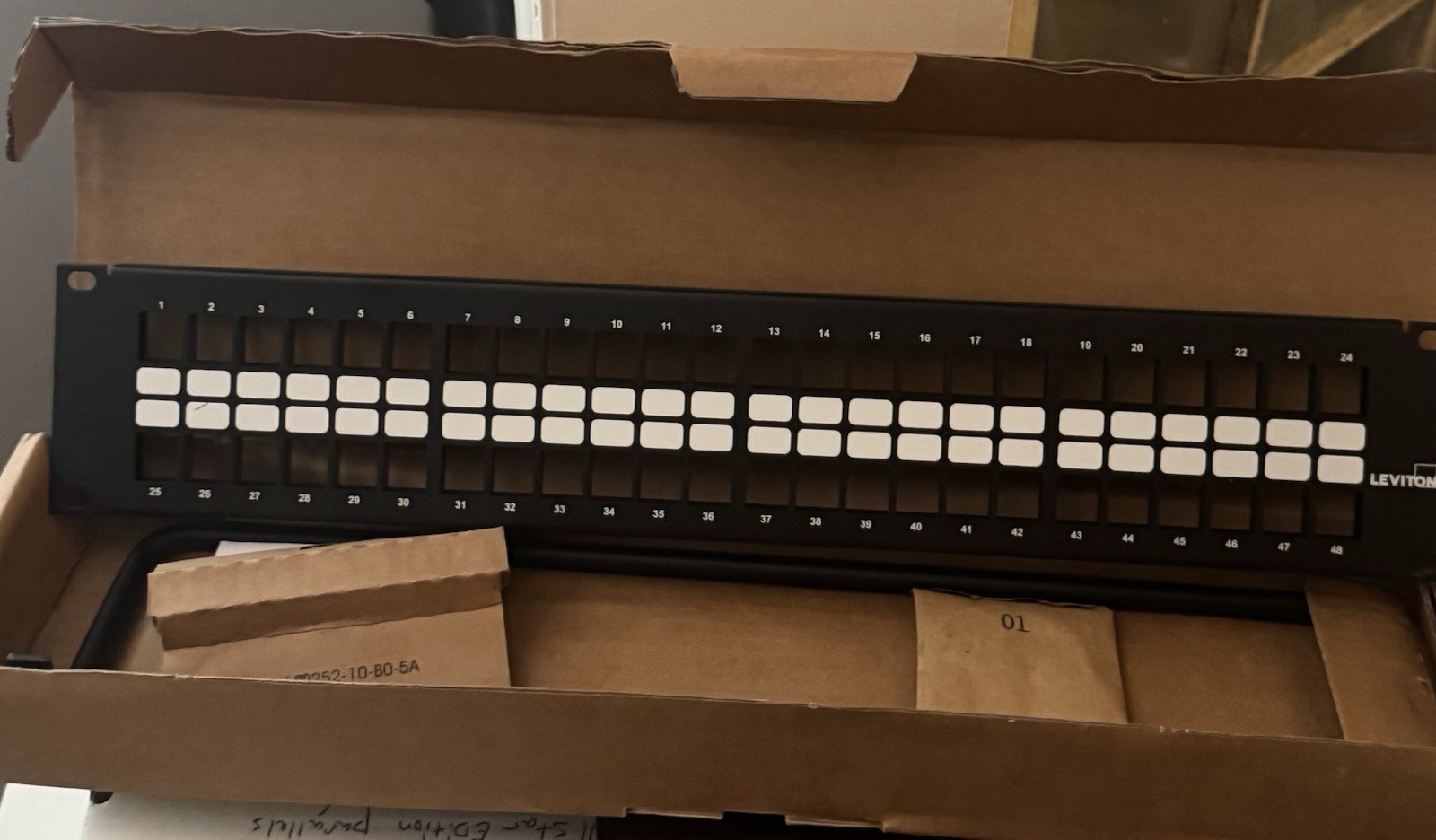 Leviton 48 Port Patch Panel PN# 142-49255-H48