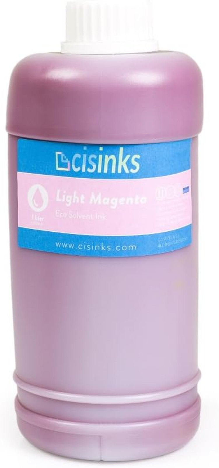 Cisinks® Eco-Solvent Ink Light Magenta Bottle for Roland Mimaki Mutoh Printers (