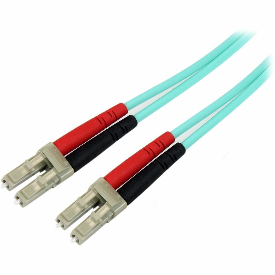 StarTech 8m 26ft LC/UPC to LC/UPC OM3 Multimode Fiber Optic Cable Full Duplex