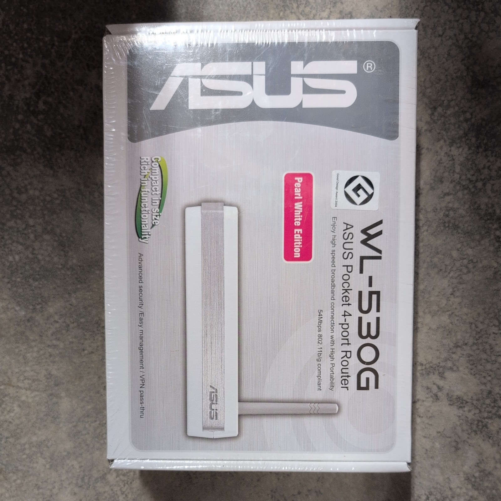 ASUS WL-530G  Pocket 4-Port Router ***NIB**" Sealed