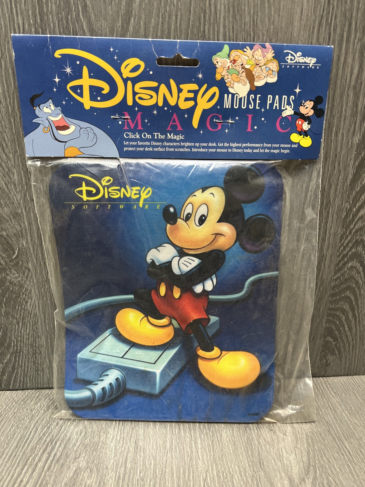 Vintage Disney Software Mickey Mouse Magic Mouse Pad New Sealed Retro PC Gaming