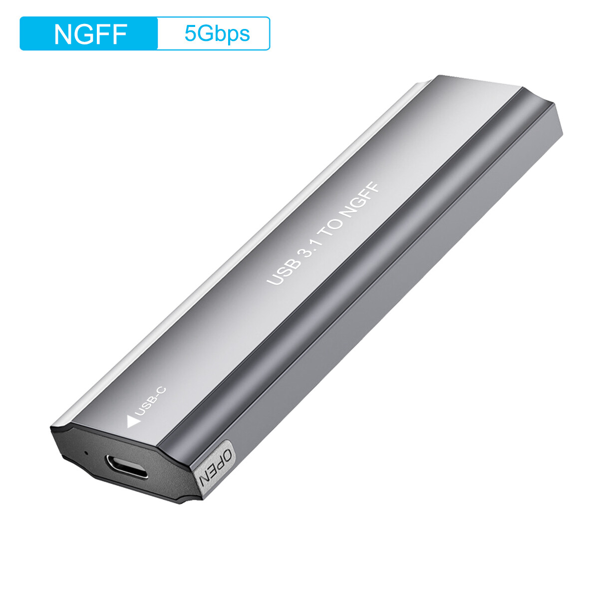M.2 NVMe SSD Enclosure USB 3.1 Gen 2 PCI-E M.2 SSD Hard Drive Adapter 2TB 10Gbps