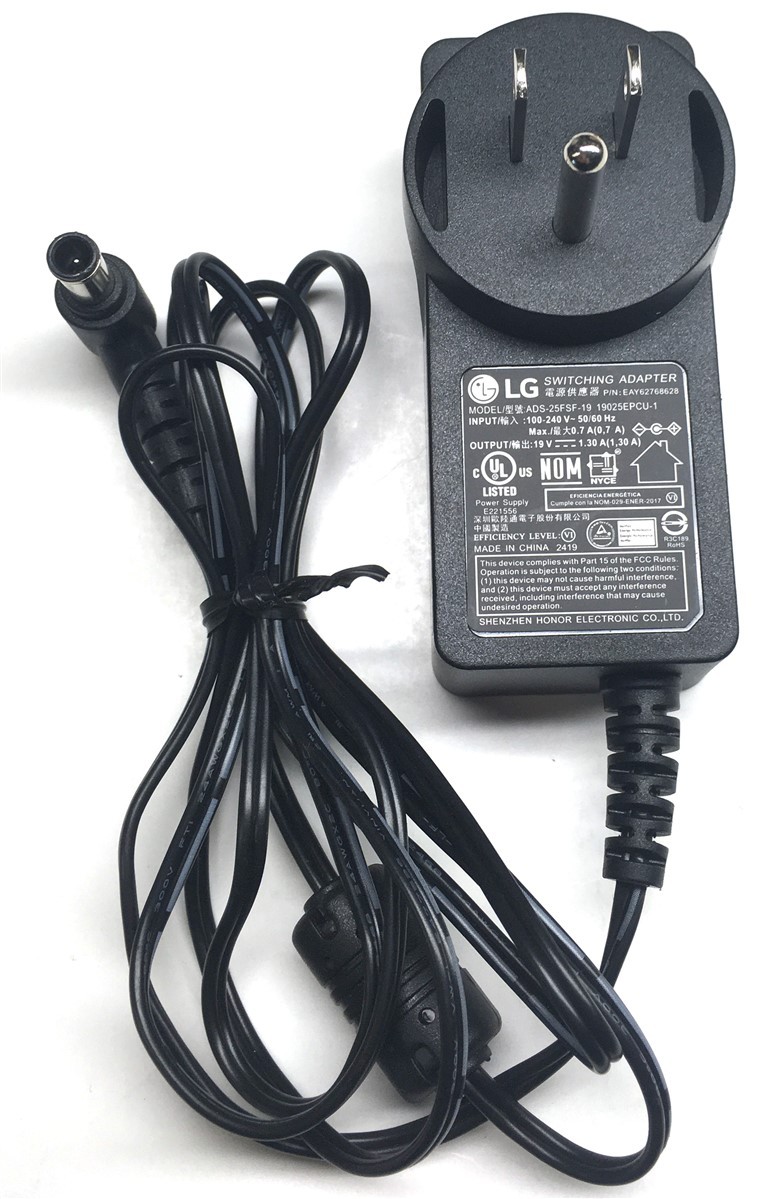 Genuine LG Monitor Switching AC Power Adapter ADS-25FSF-19 EAY62768628 19V 25W
