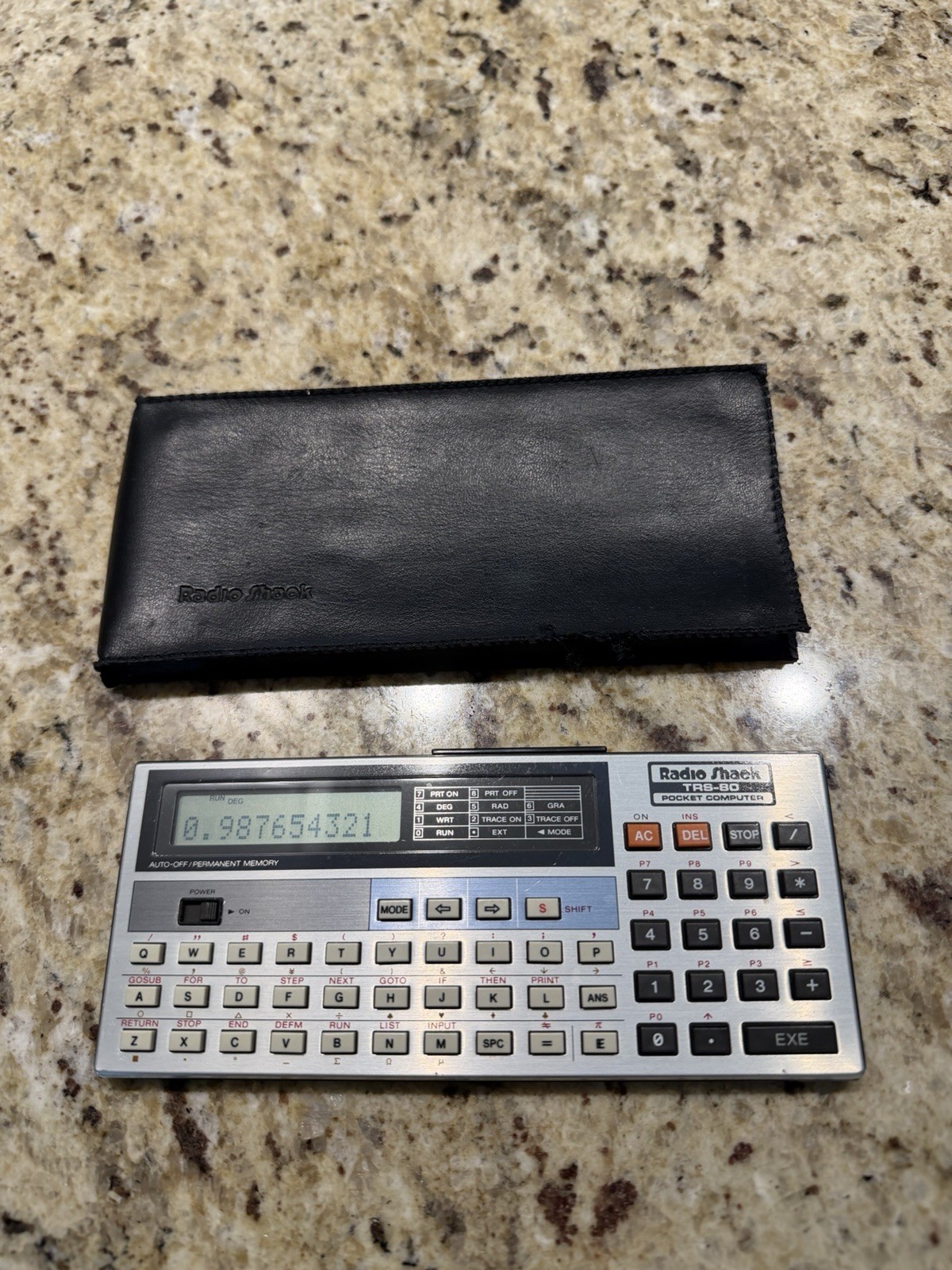 Radio Shack TRS-80 PC-4 Vintage Pocket Computer/Calculator w/ Case