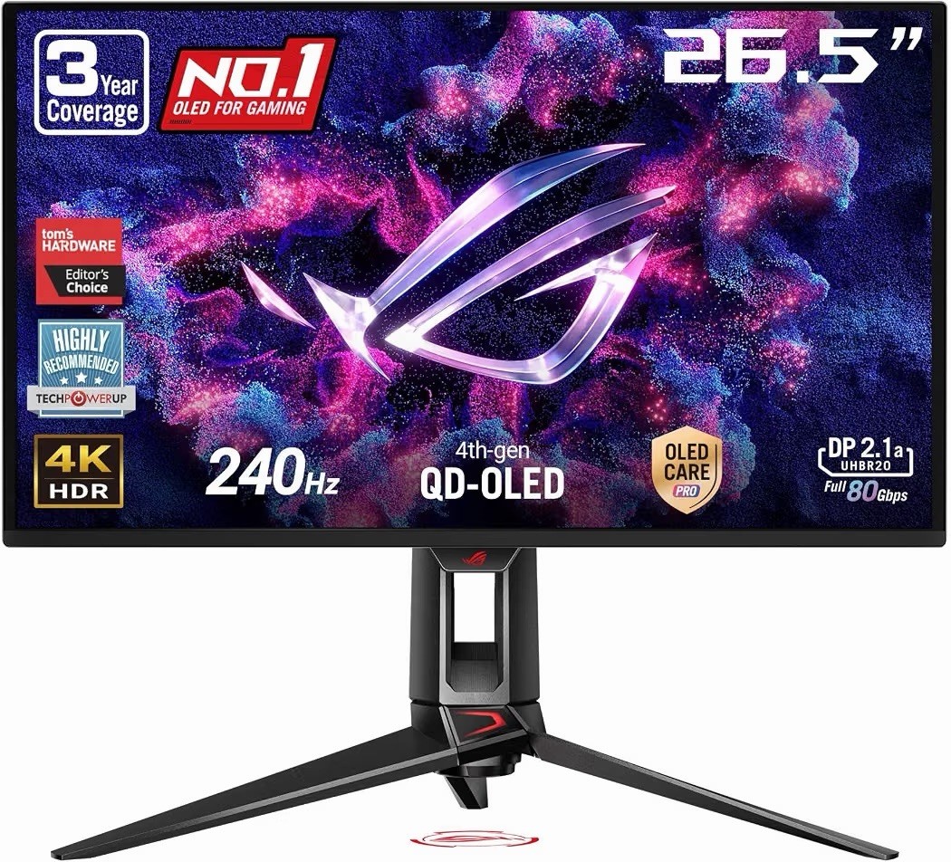 Asus ROG Swift PG27UCDM 27" 4K UHD 3840x2160 240Hz 0.03ms Gaming OLED Monitor
