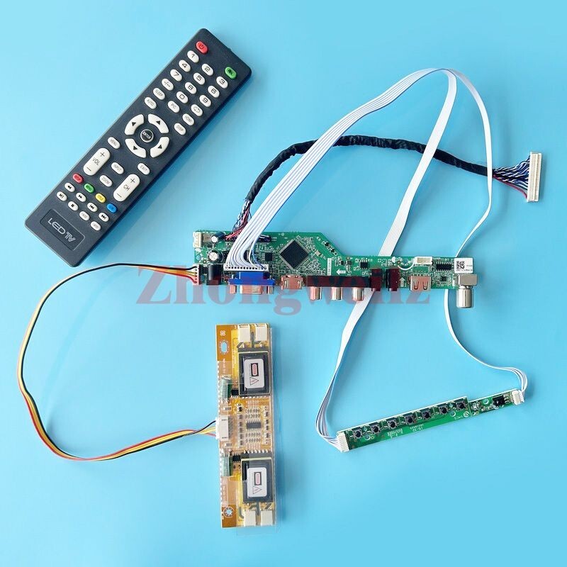 For M201EW02 V8/V9/VB/VF VGA+HDMI+AV+USB LVDS 30P 1680x1050 4-CCFL Driver Board 