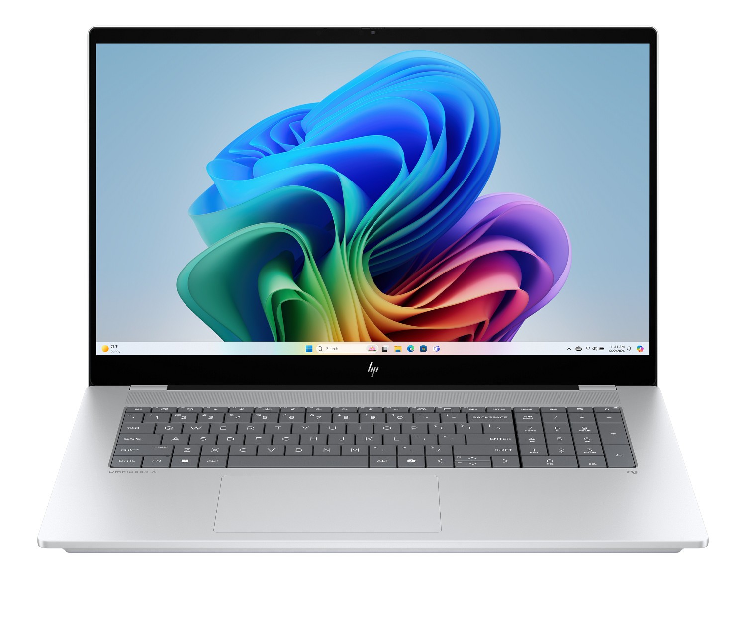 HP OmniBook X Laptop Computer 17.3" FHD Touch Screen Intel Core Ultra 7 16 GB