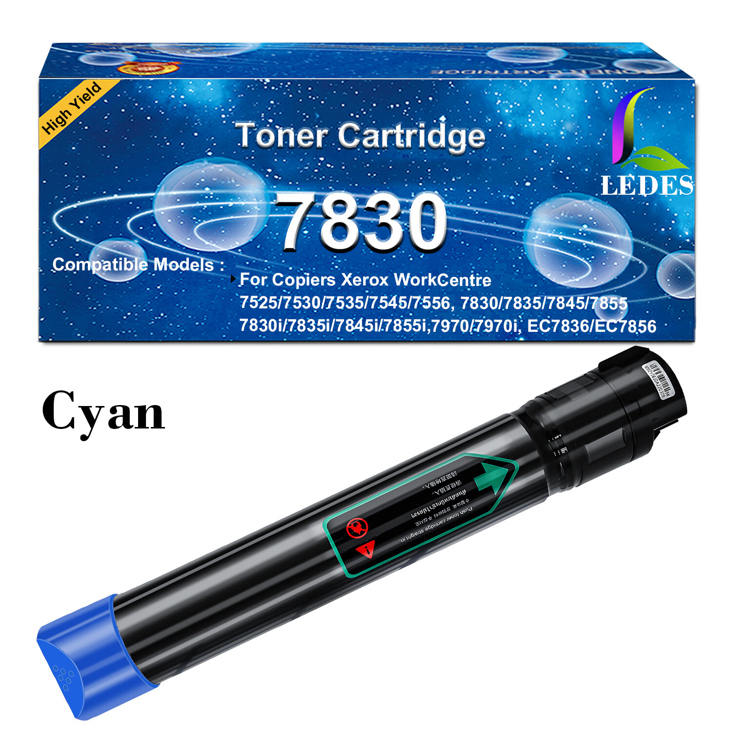 Compatible Xerox WorkCentre Toner Set CMYK 7830 7525 7530 7535 7545 7556 7845
