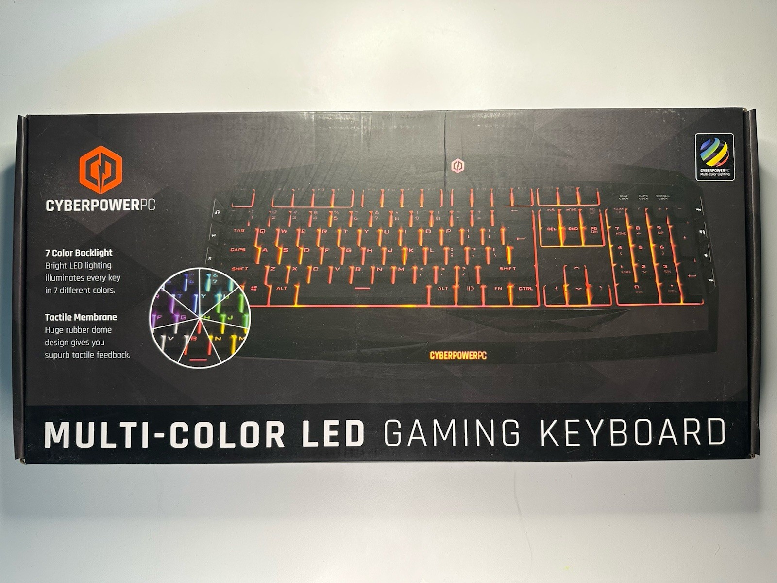 [LIGHTLY USED] CyberPowerPC Multi-Color LED Gaming Keyboard