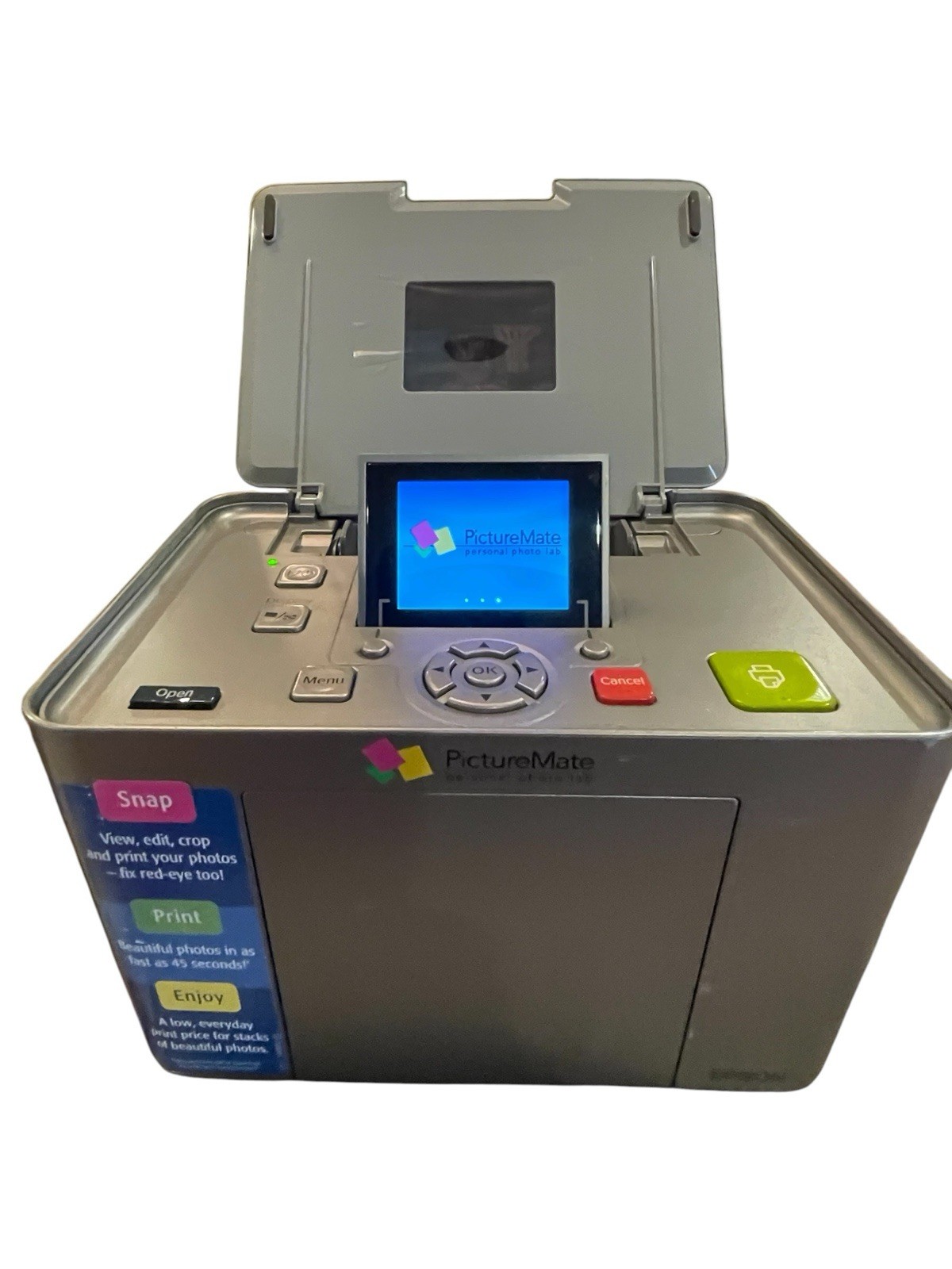 Epson PictureMate Snap PM 240 Portable Photo Printer Bundle Ink Paper Manuals