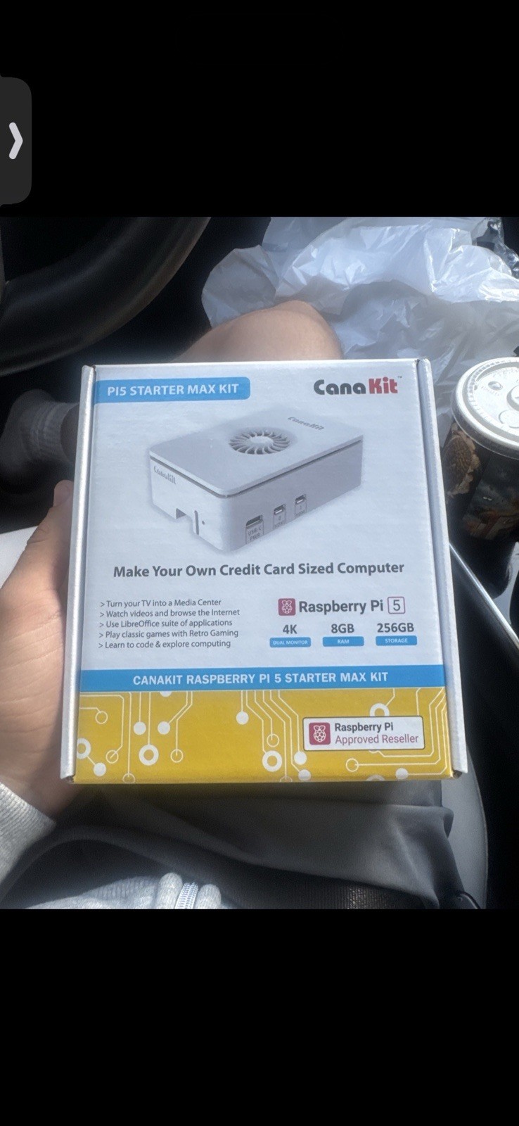 CanaKit - Raspberry Pi 5 Starter MAX Kit (8GB) - Turbine White