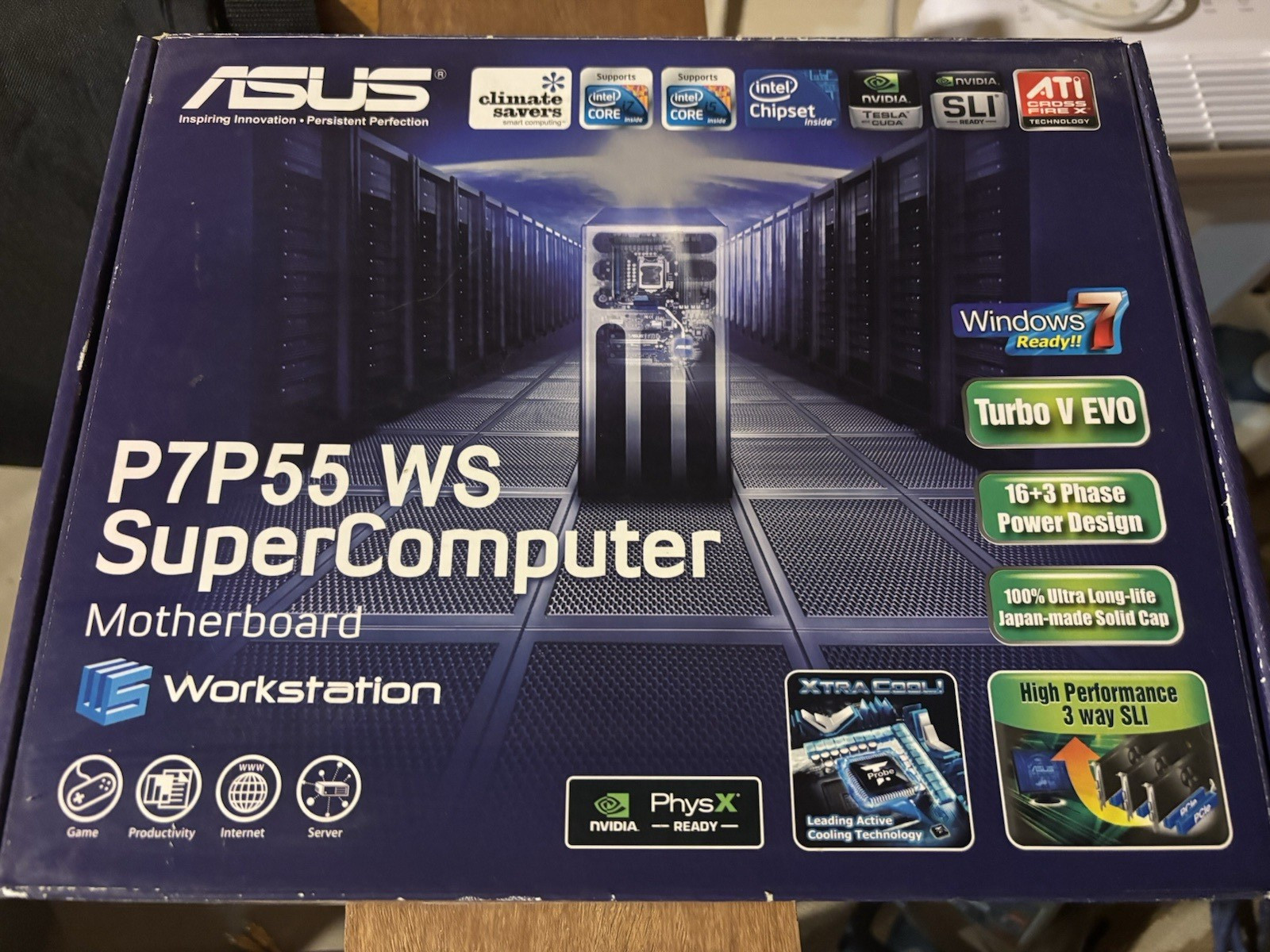 ASUS P7P55 WS SuperComputer ATX LGA1156 DDR3 Workstation Motherboard