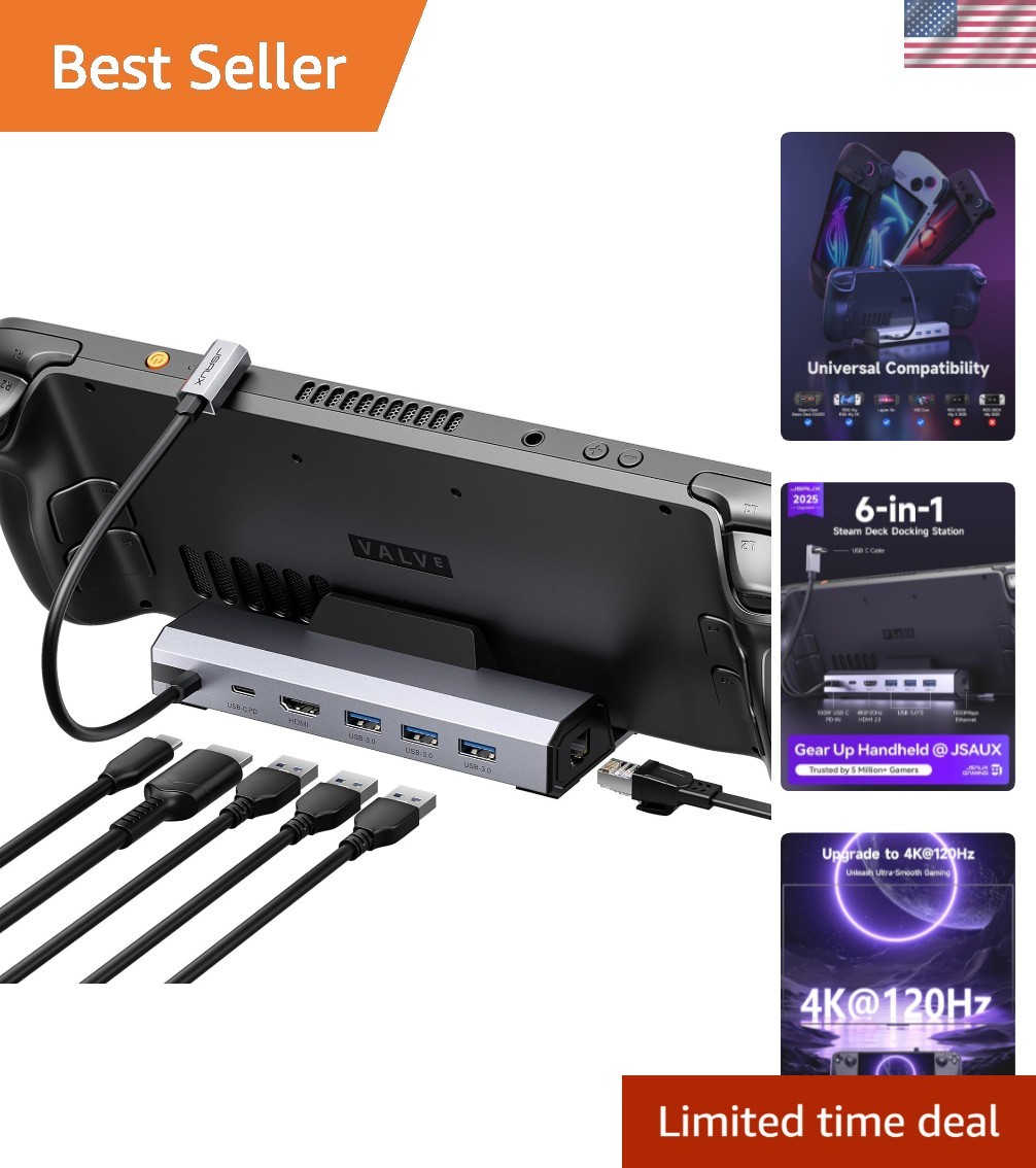 Expand Your Gaming Setup with a 6-in-1 Docking Station: 4K HDMI & Fast Charging