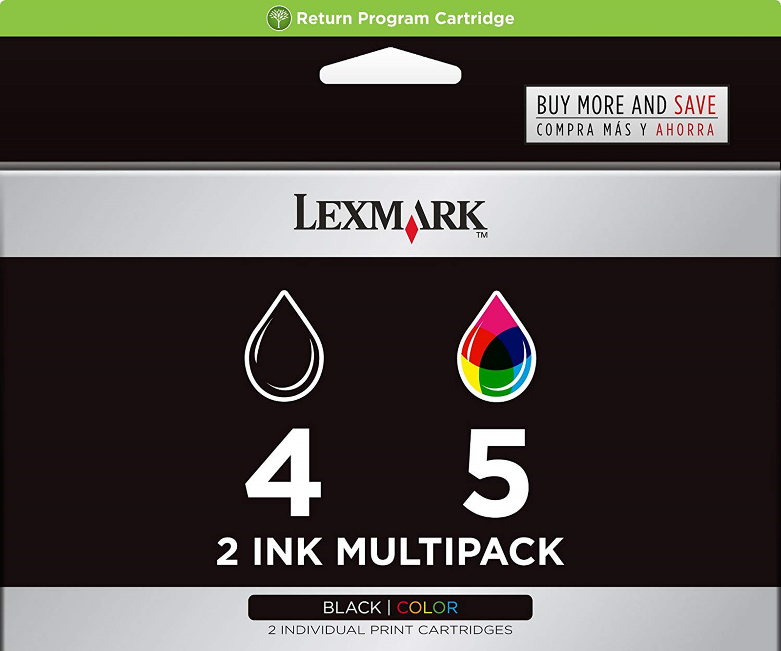 New Genuine Lexmark 4 5 2PK Ink Cartridges Z Series Z2390 Z2490 Z2520