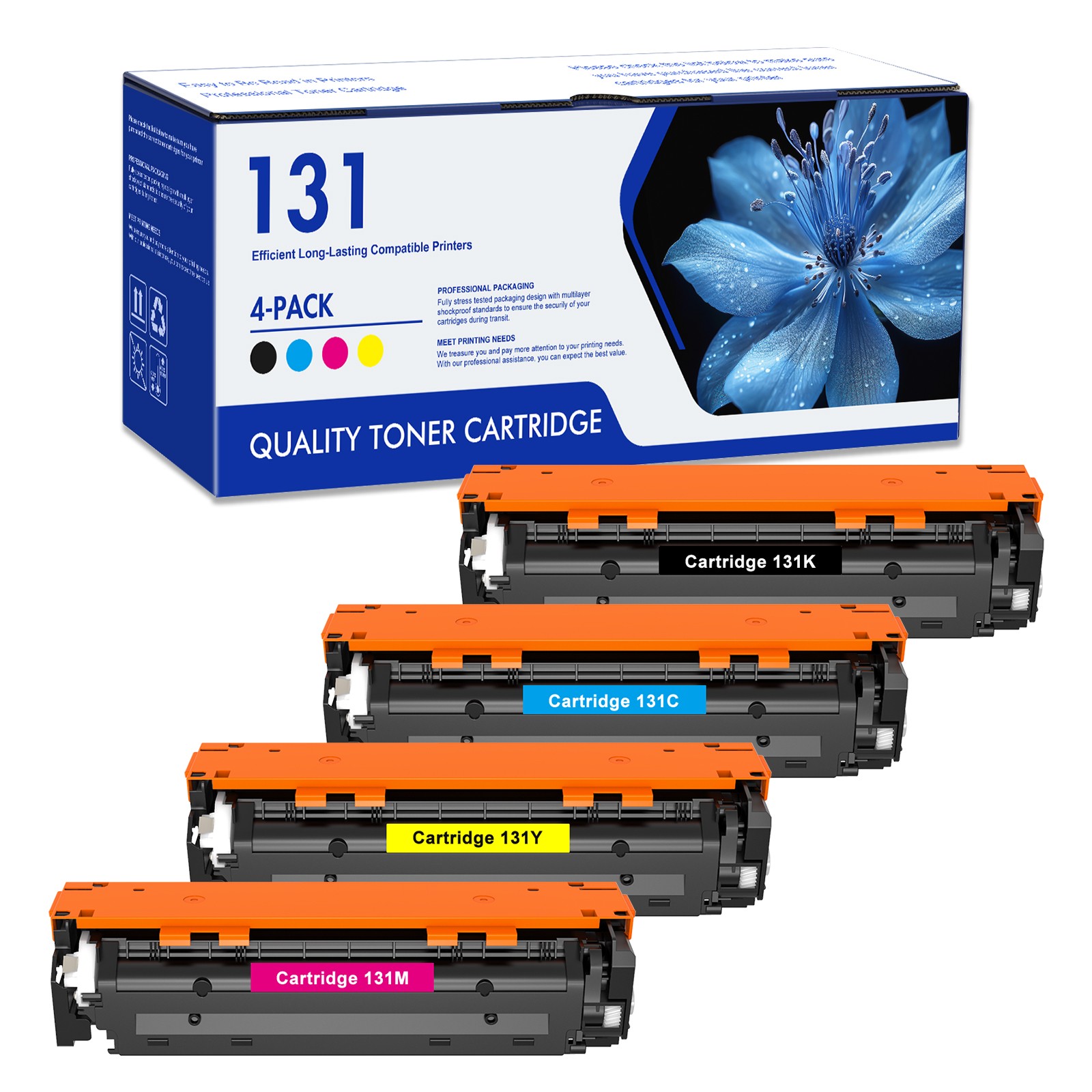 4PK CRG131 Toner Set For Canon 131 Toenr ImageCLASS MF8280Cw MF624Cw MFC628Cw