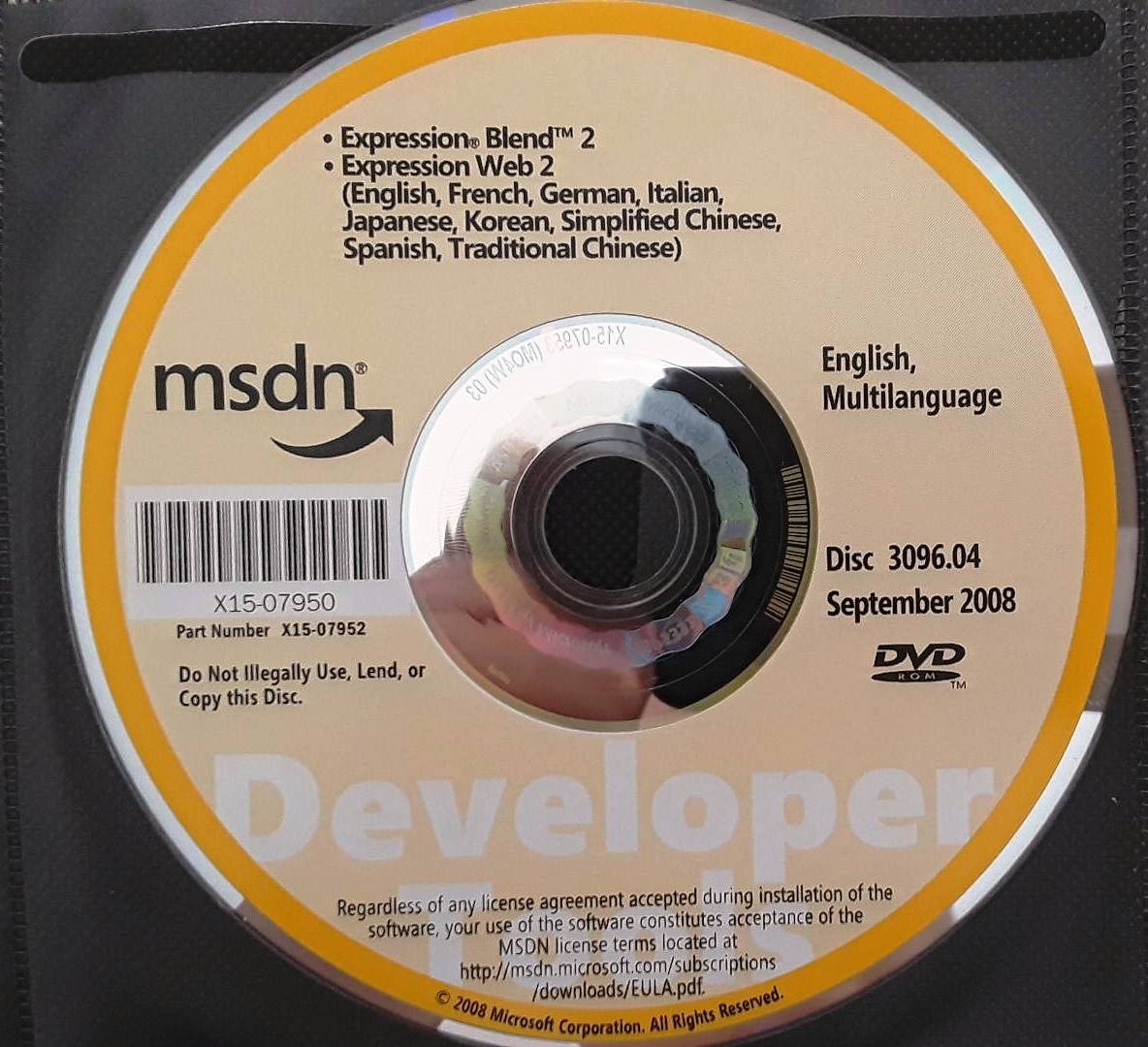 Microsoft Expression Blend 2 & Expression Web 2 Full Version w/ License
