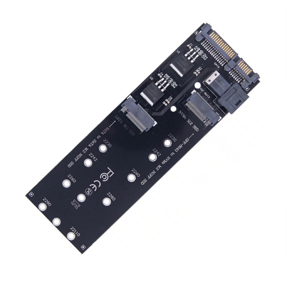 22Pin SATA M.2 SSD Adapter SFF-8643 to NVMe M.2 NGFF to SSD Mainboard Converter