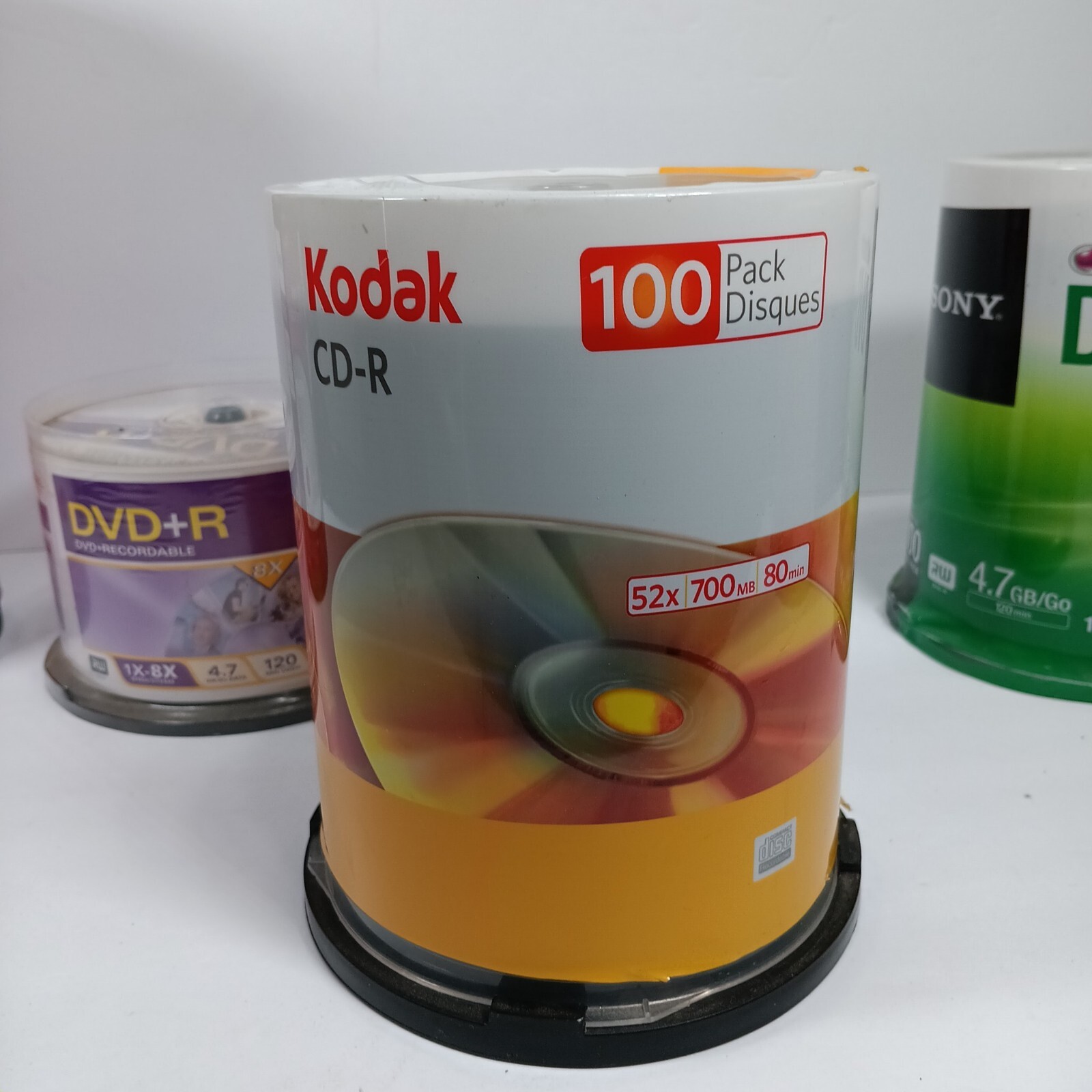 NEW Kodak CD-R 52x 700MB 80 Minute 100 Pack Sealed