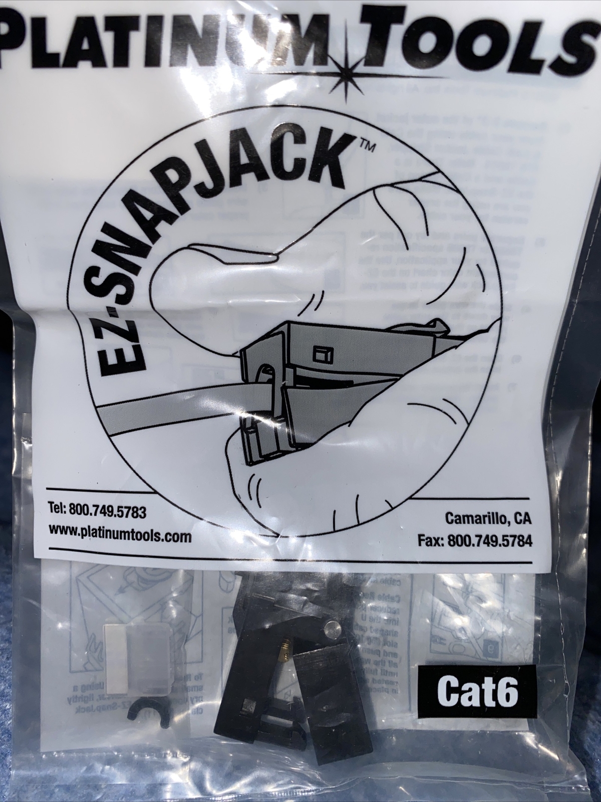 Cat6 Keystone EZ-Snap Jack Platinum 706BK-1 Data Jack PortWall SnapIn(Lot Of 11)