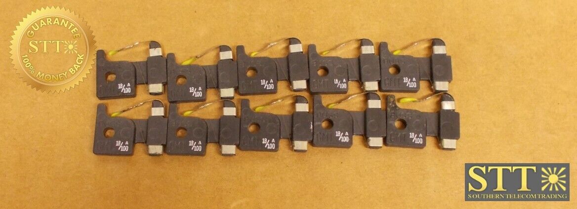 GMT-18/100 BUSSMAN 18/100 AMP FUSE (LOT OF 10) NEW