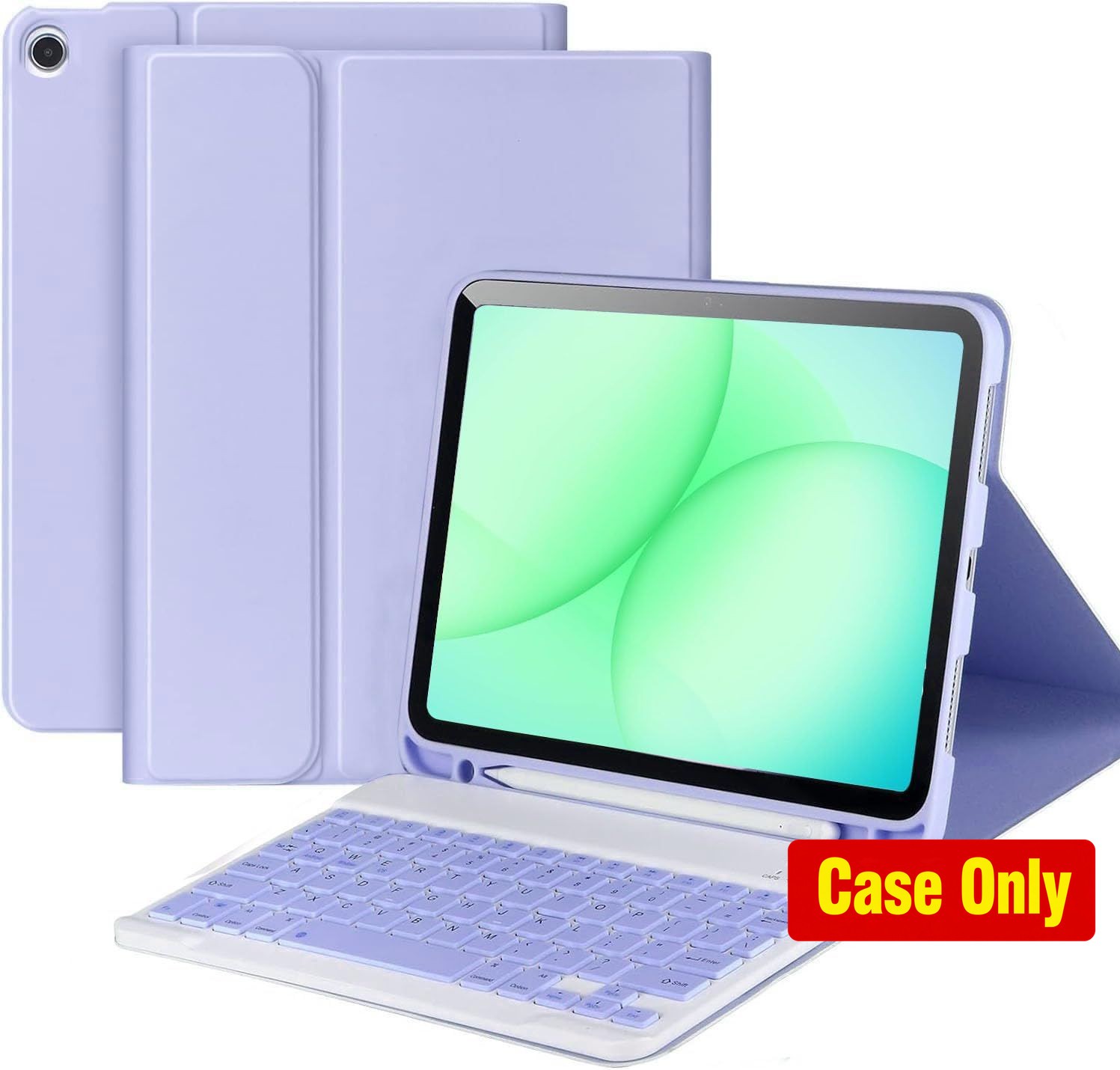 Case for Galaxy Tab A11 Plus 2025, Wireless Bluetooth Keyboard, Pencil Holder