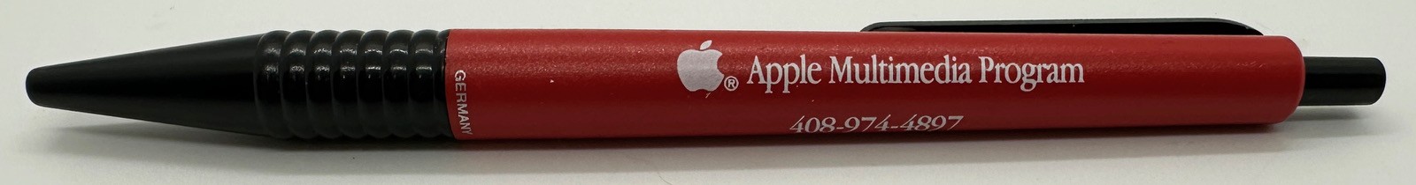 Vintage Apple Collectable: Apple Multimedia Program Pen With White Apple Logo