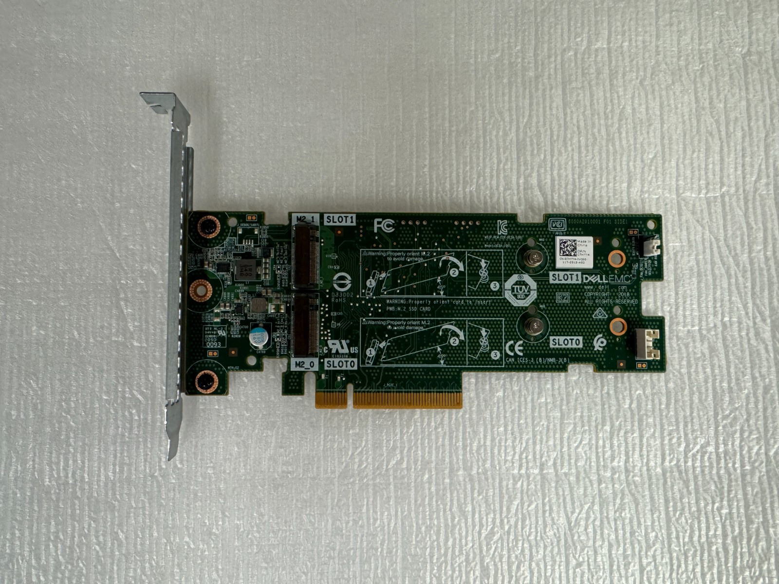 Dell PCIe M.2 Boss S1 Storage Controller 7HYY4 Full Height 07HYY4