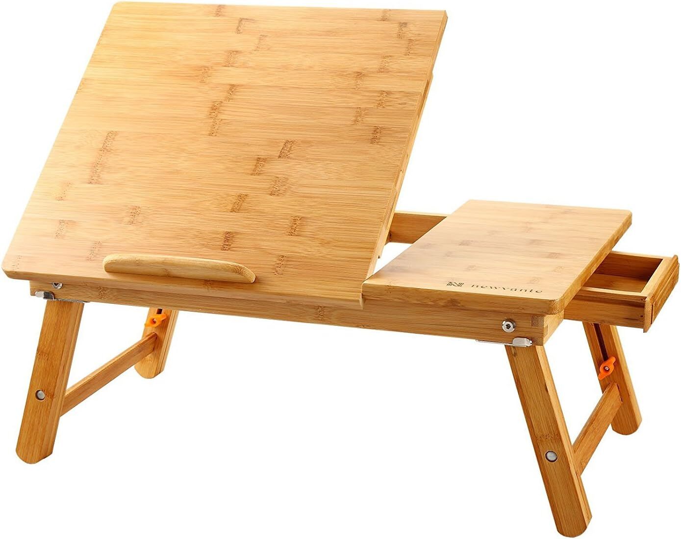 Laptop Desk Nnewvante Bamboo Bed Tray Adjustable Foldable Desk