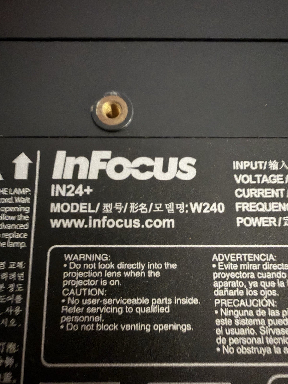 InFocus IN24+ W240 DLP Desktop Projector Black VGA SVGA USB High-Quality Display