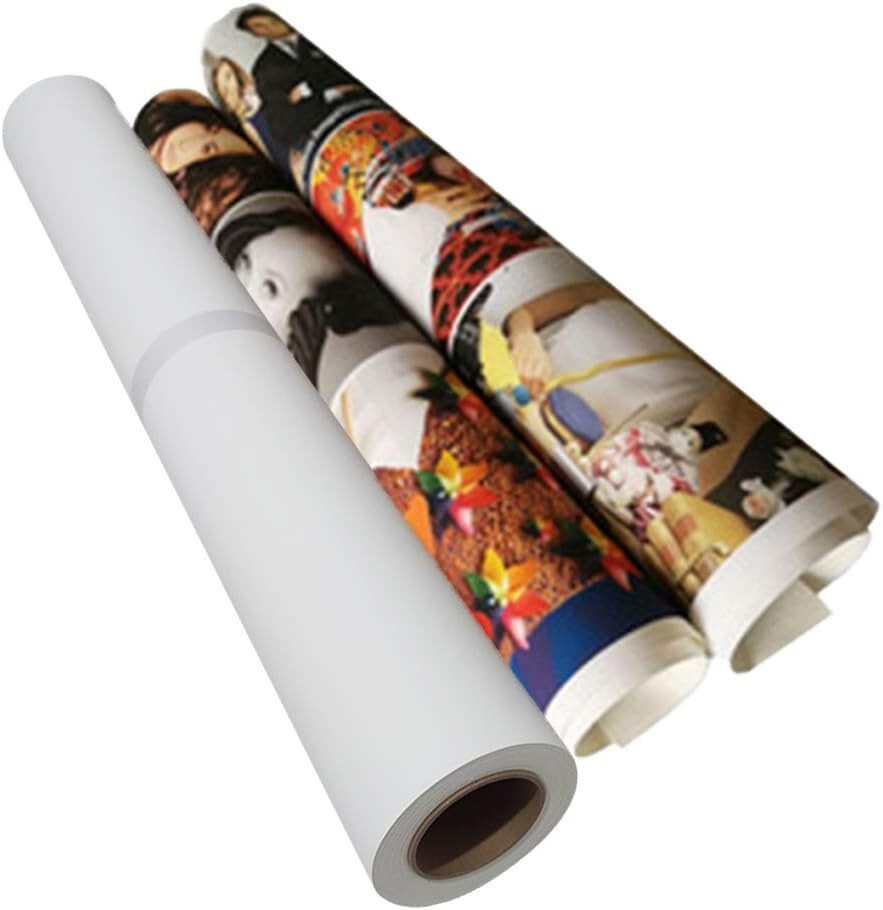 Polyester Canvas Roll 36in x 40ft Waterproof Matte Inkjet Canvas--white
