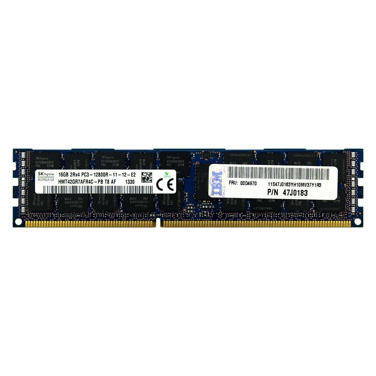 IBM Genuine 16GB 2Rx4 PC3-12800R DDR3 1600MHz 1.5V ECC REG RDIMM Memory RAM