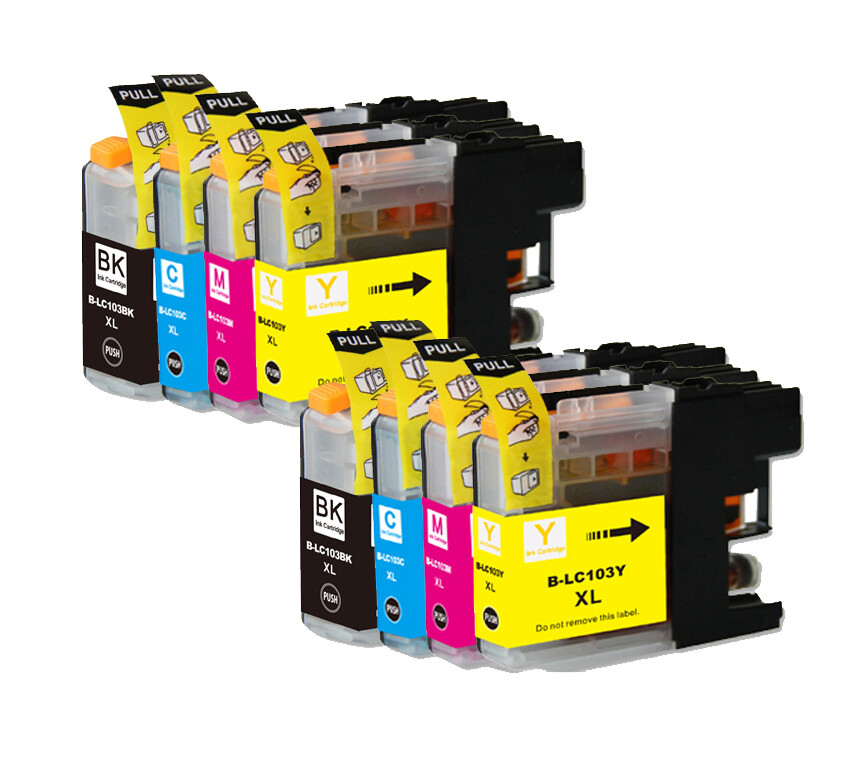 8PK Premium Ink fits Brother LC103 Series MFC-J245 MFC-J470DW MFC-J475DW