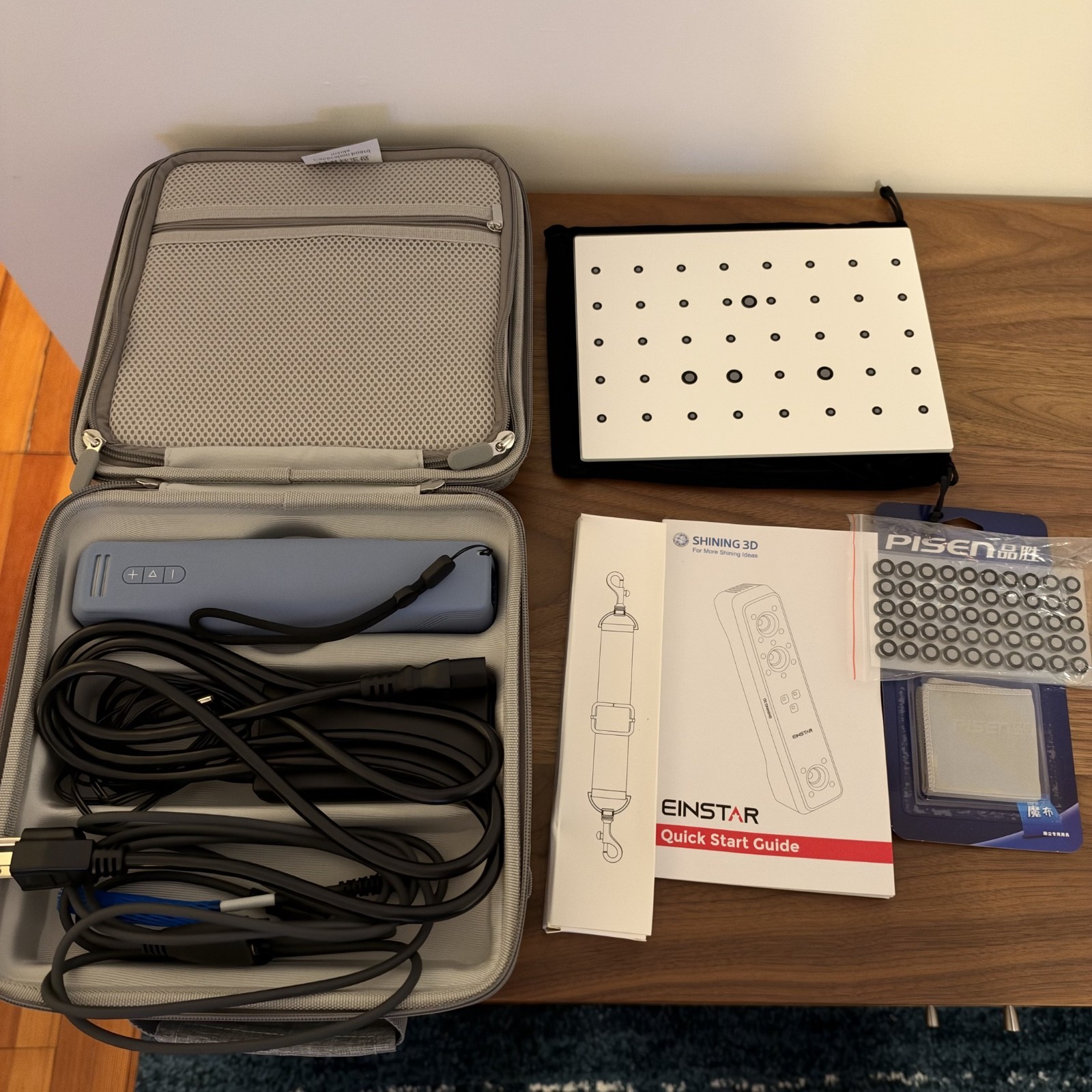 Shining3D Einstar Handheld 3D Scanner Full Kit w/ Case, Calibration Board, Power