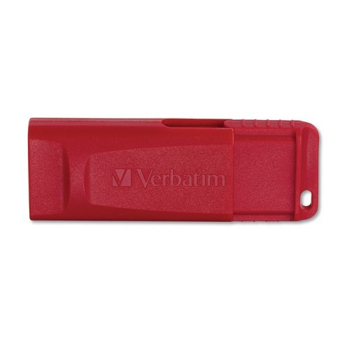 Verbatim Store 'n' Go USB Flash Drive, 64 GB, Red, 2/Pack