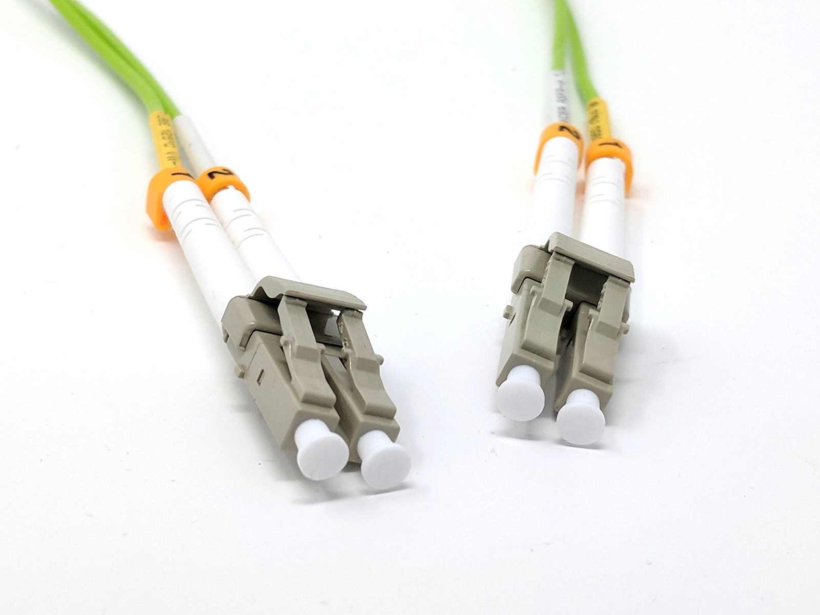 5M 100GB Om5 Multimode Duplex Fiber Optic Cable 50/125 LC Lime Green Patch Cable
