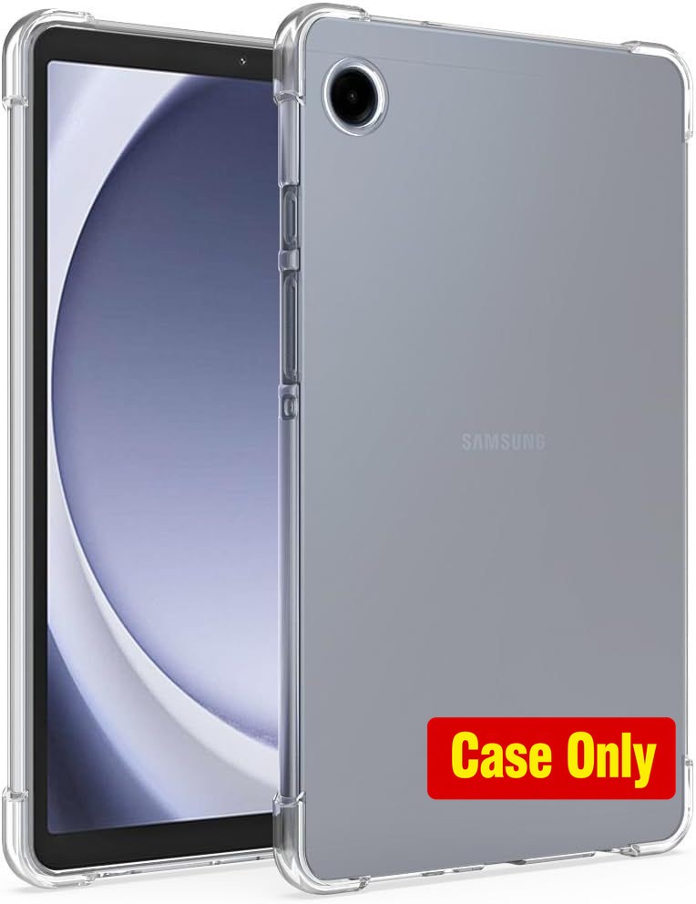 Case for Samsung Galaxy Tab A9 8.7 Inch, Clear Silicone Soft Skin Protective Cov