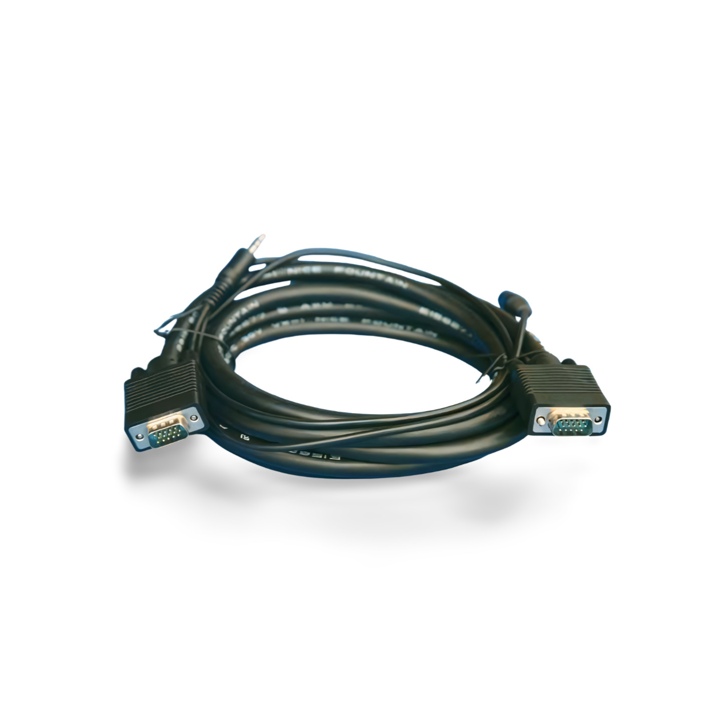 6ft  SVGA with Audio Cable Monitor Male to Male - Black