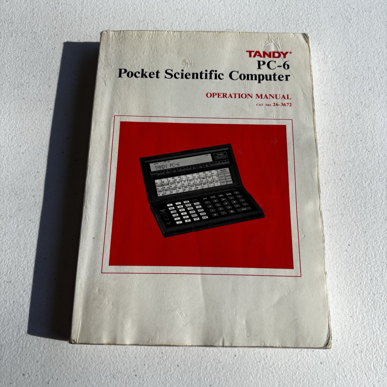 Tandy PC-6 Pocket Scientific Computer Operation Manual Only Paperback | USED