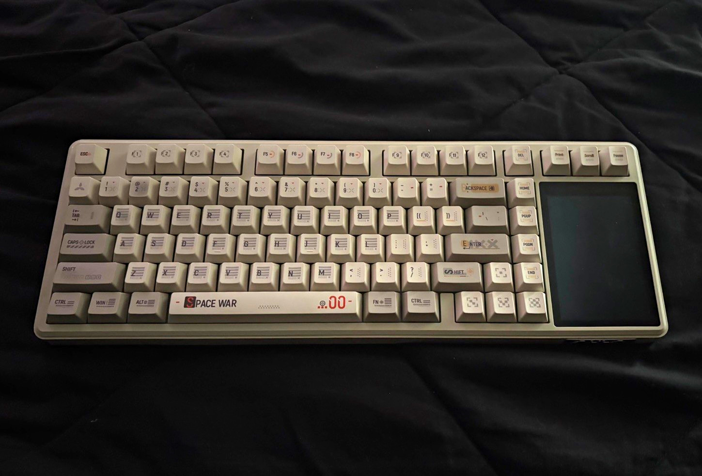 AULA Wireless Mechanical Keyboard Built-In Touchpad White English QWERTY
