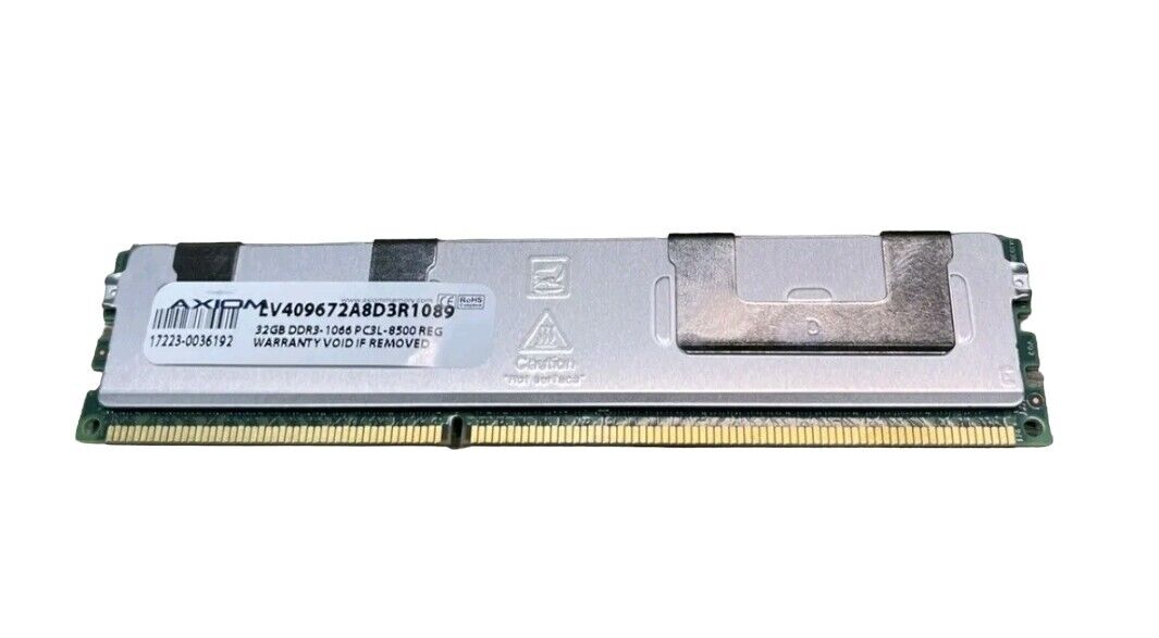 Axion 627814-B21-AX Axiom 32GB DDR3 SDRAM Memory Module - 32 GB (1 x 32 GB) NEW