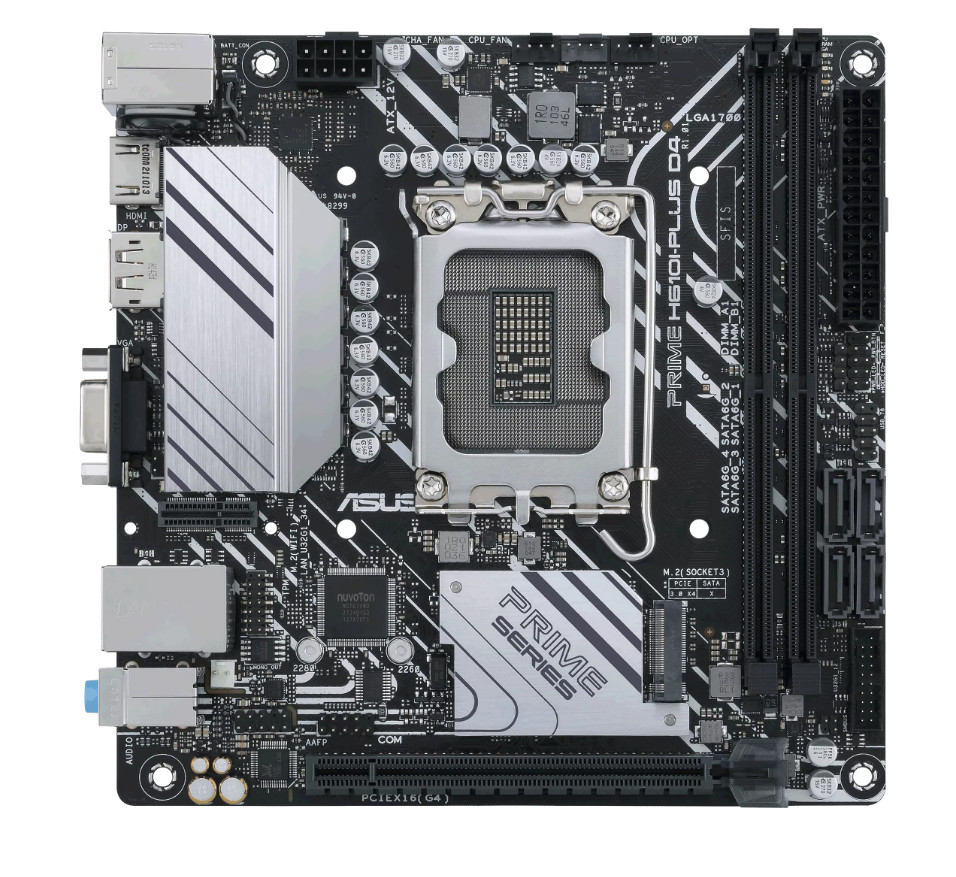 ASUS PRIME H610I-PLUS D4 LGA1700 Mini ITX Mainboard For 12th 13th 14th Gen Intel