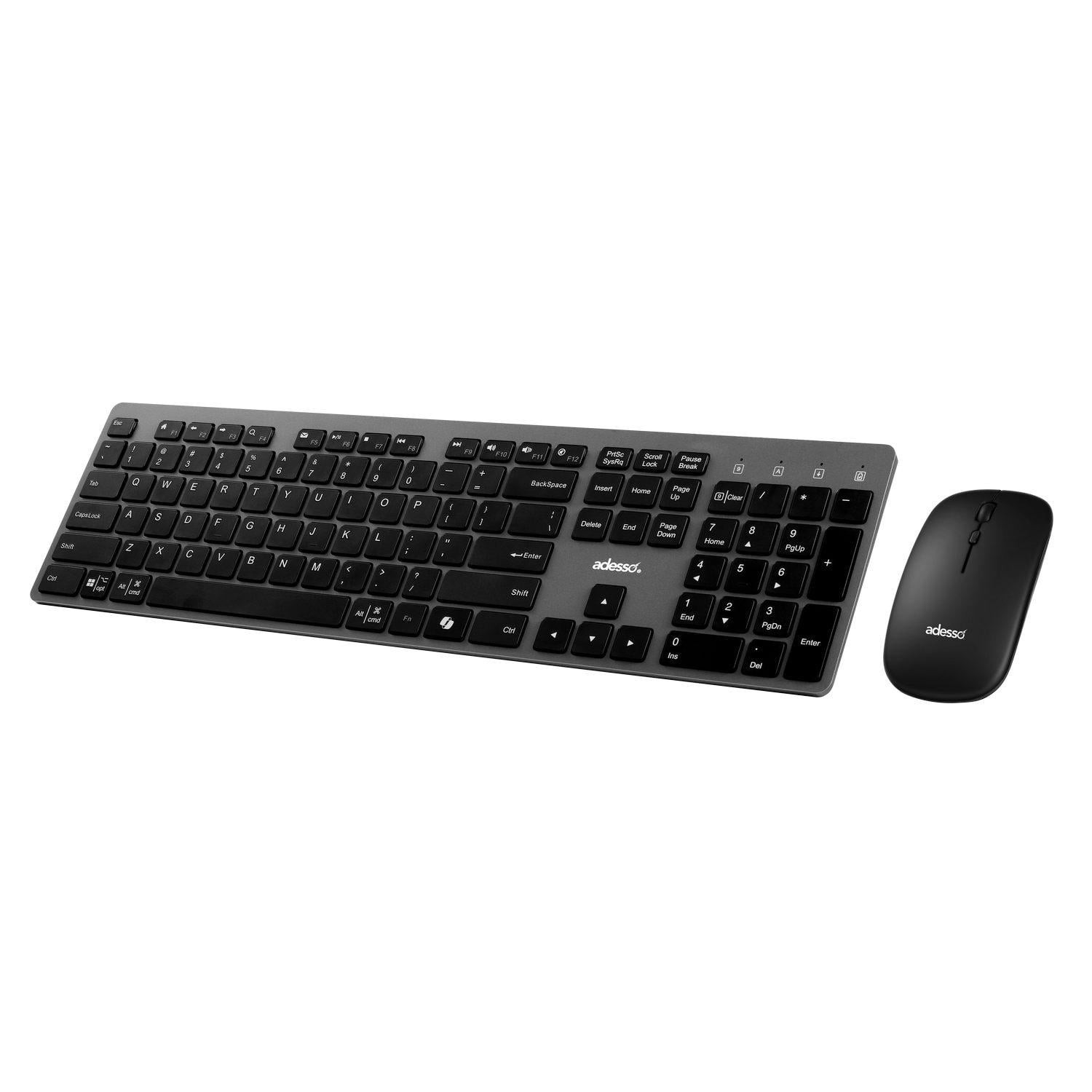 Adesso WKB7300CB EasyTouch WKB-7300 Multi OS Wireless Scissor Switch Keyboard
