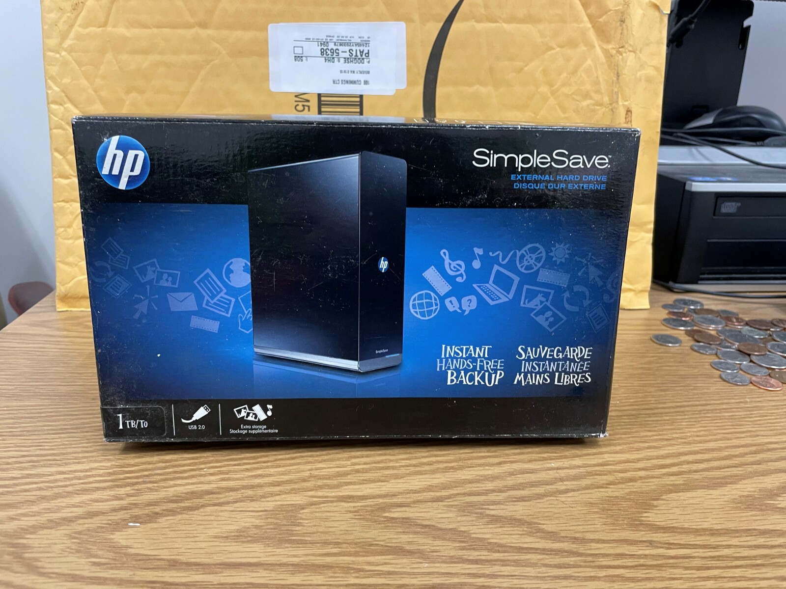 HP Hewlett Packard SimpleSave MD1000H 1 TB USB 2.0 External Hard Drive