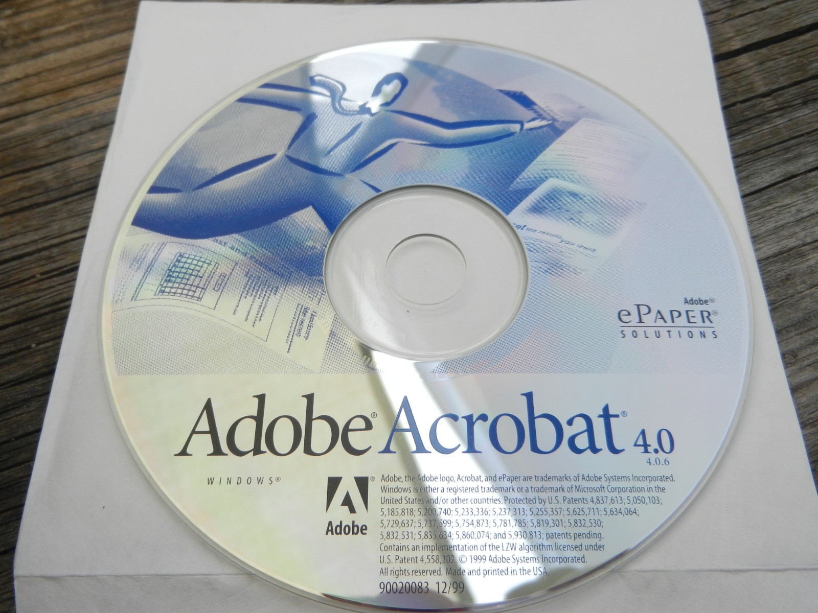 Adobe Acrobat 4.0 for Windows CD-ROM 4.0.6  DISC ONLY - No Case/box